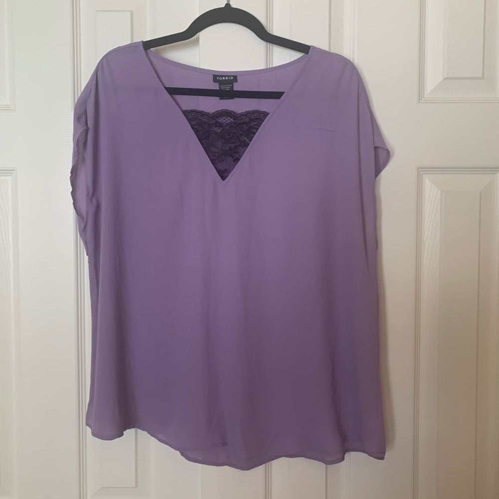 Torrid Purple Dress Top (size 00)